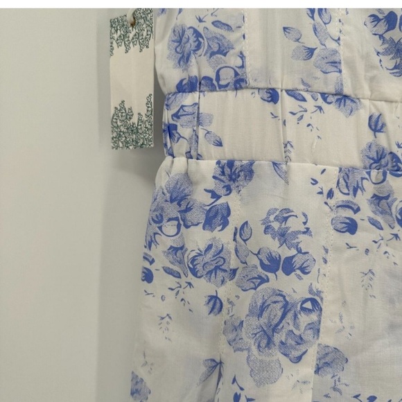 Hyacinth House by Tuckernuck Blue Chintz Teagan Midi Dress - Picture 6 of 8